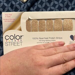 Color Street Gold Nail Polish Strips